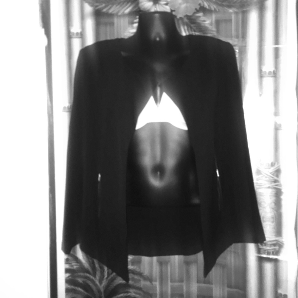 Plus size formal jacket with zip pockets size 2X